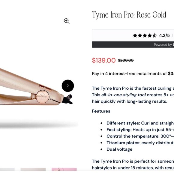 Tyme Iron Pro: Rose Gold - Picture 2 of 6